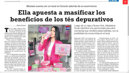 MyTeato en Diario LUN | La Revolución del Té Funcional